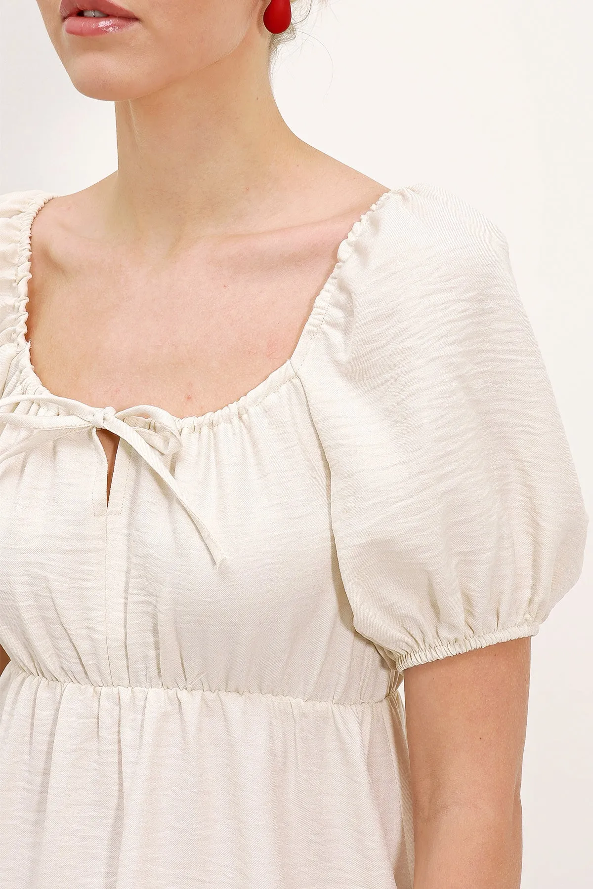 2351 kloş poplin elbise