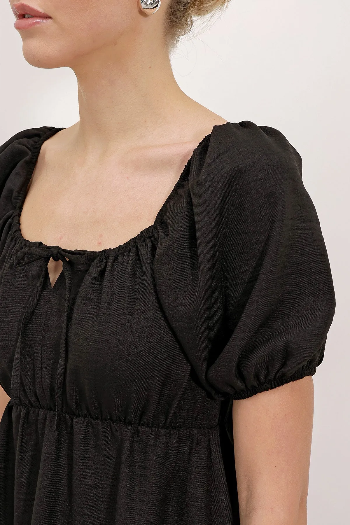 2351 kloş poplin elbise