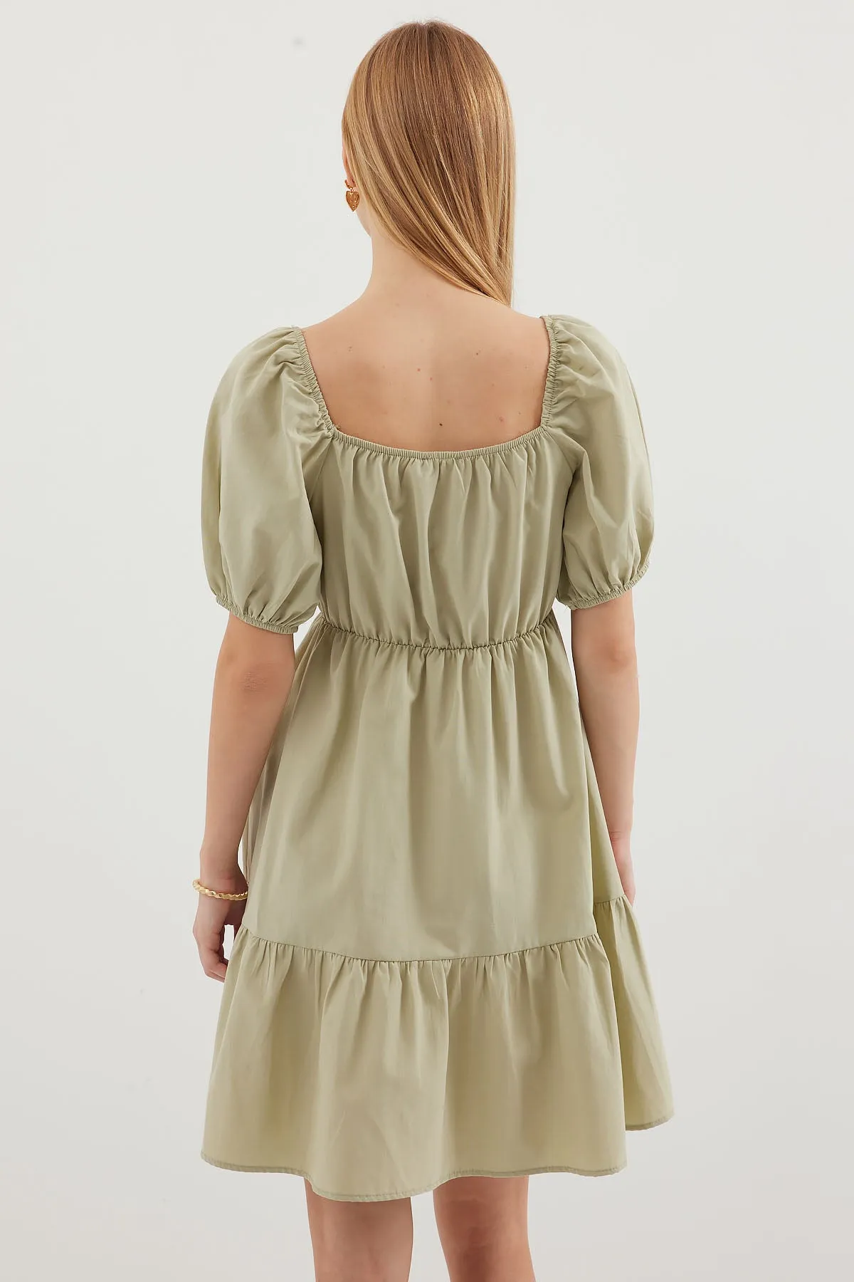 2351 kloş poplin elbise