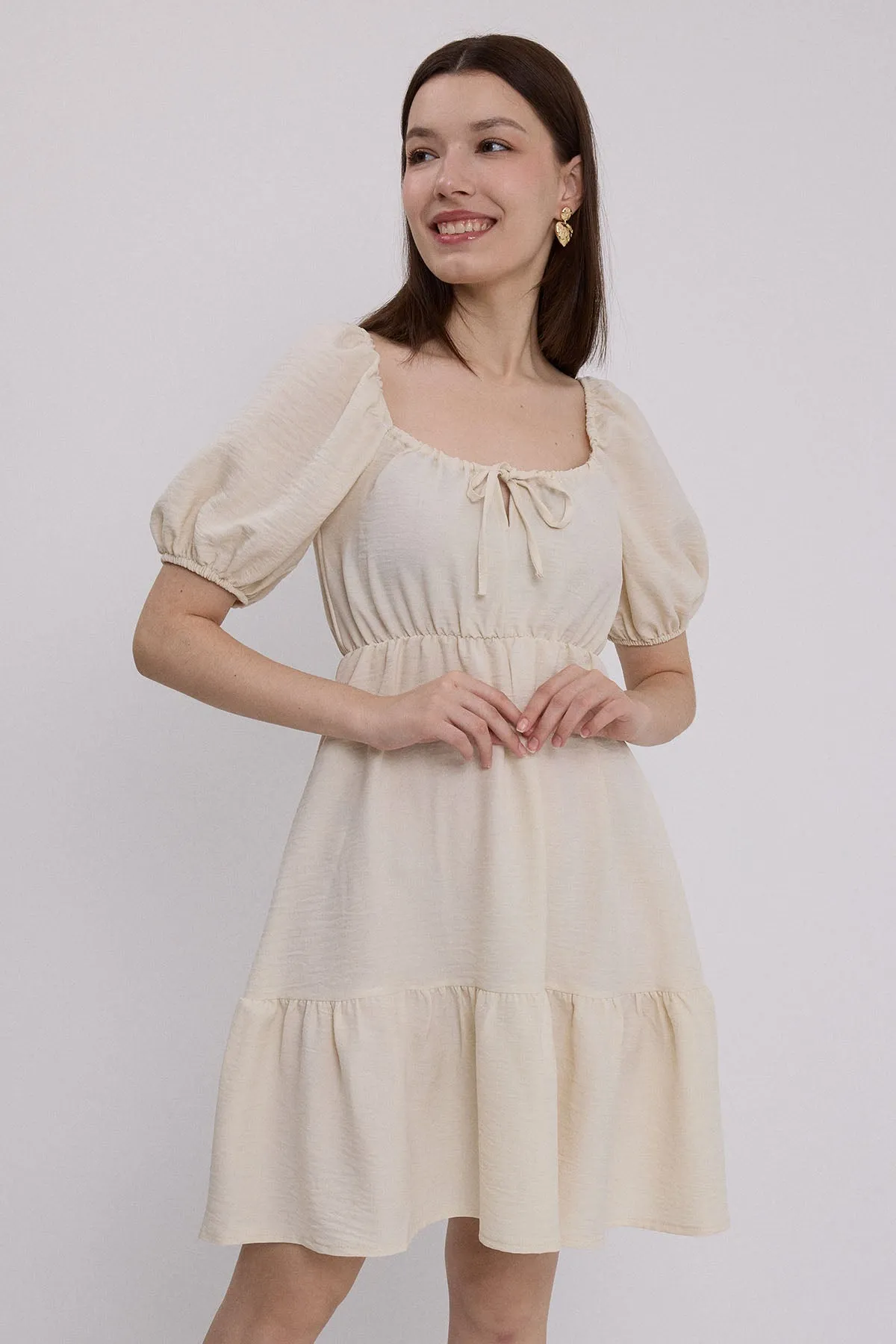 2351 kloş poplin elbise
