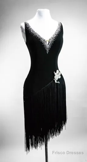 A-Line Floral Flowers Black Short Homecoming Dress