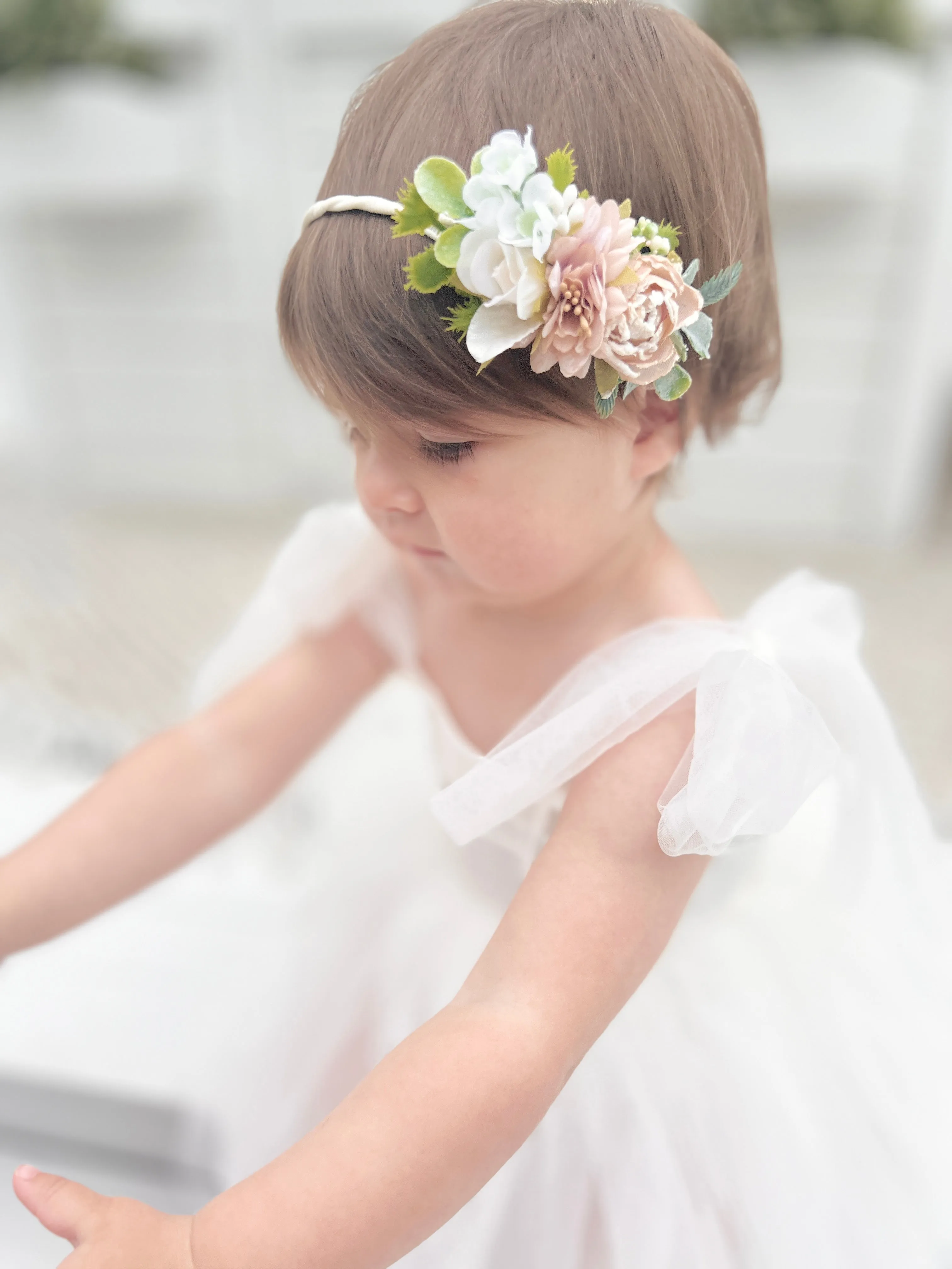 Bryony baby floral headband