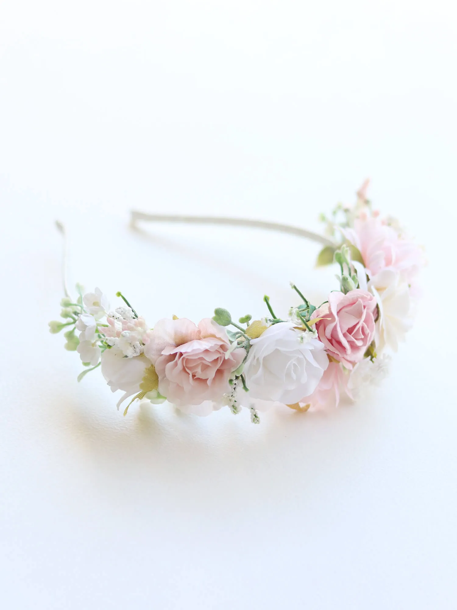 Callie floral headband - blush
