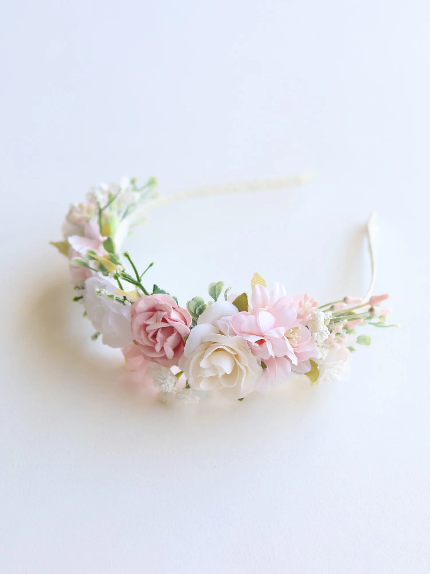 Callie floral headband - blush