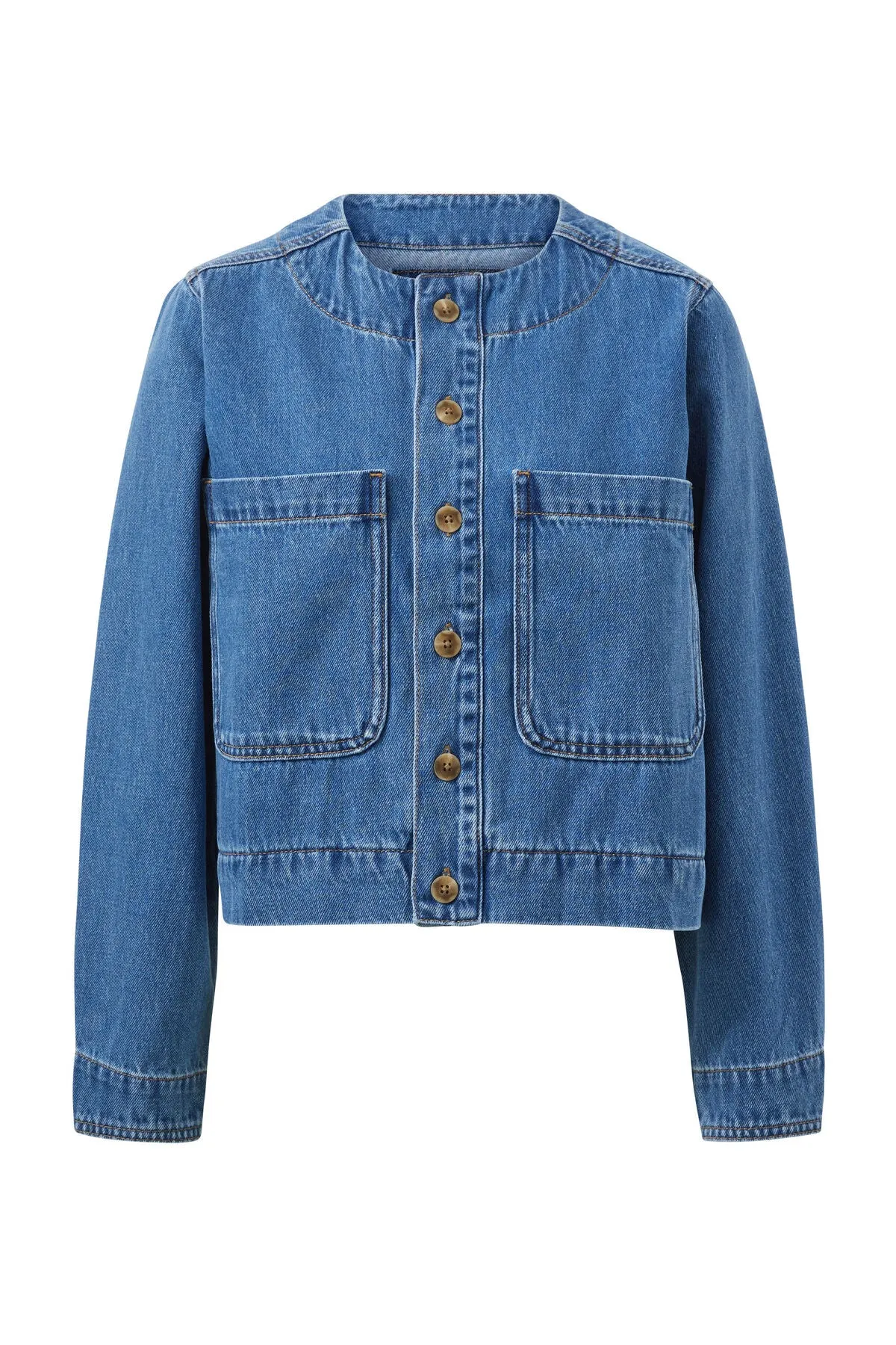 Collarless jkt