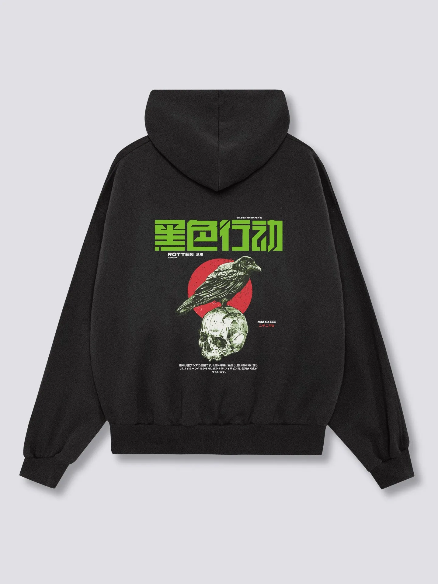 Dark Crow Back Hoodie