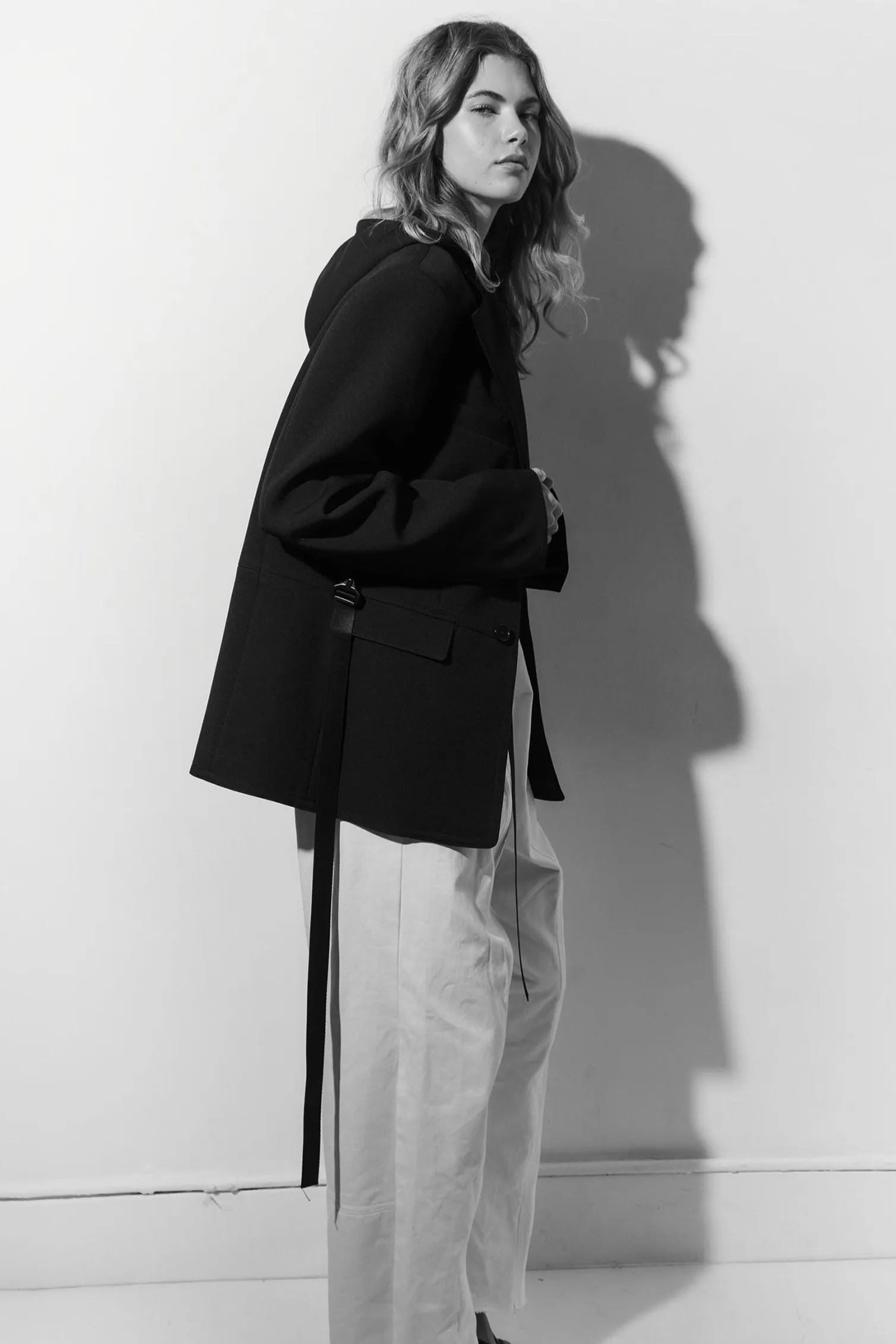DOUBLE AGENT HOODED BLAZER