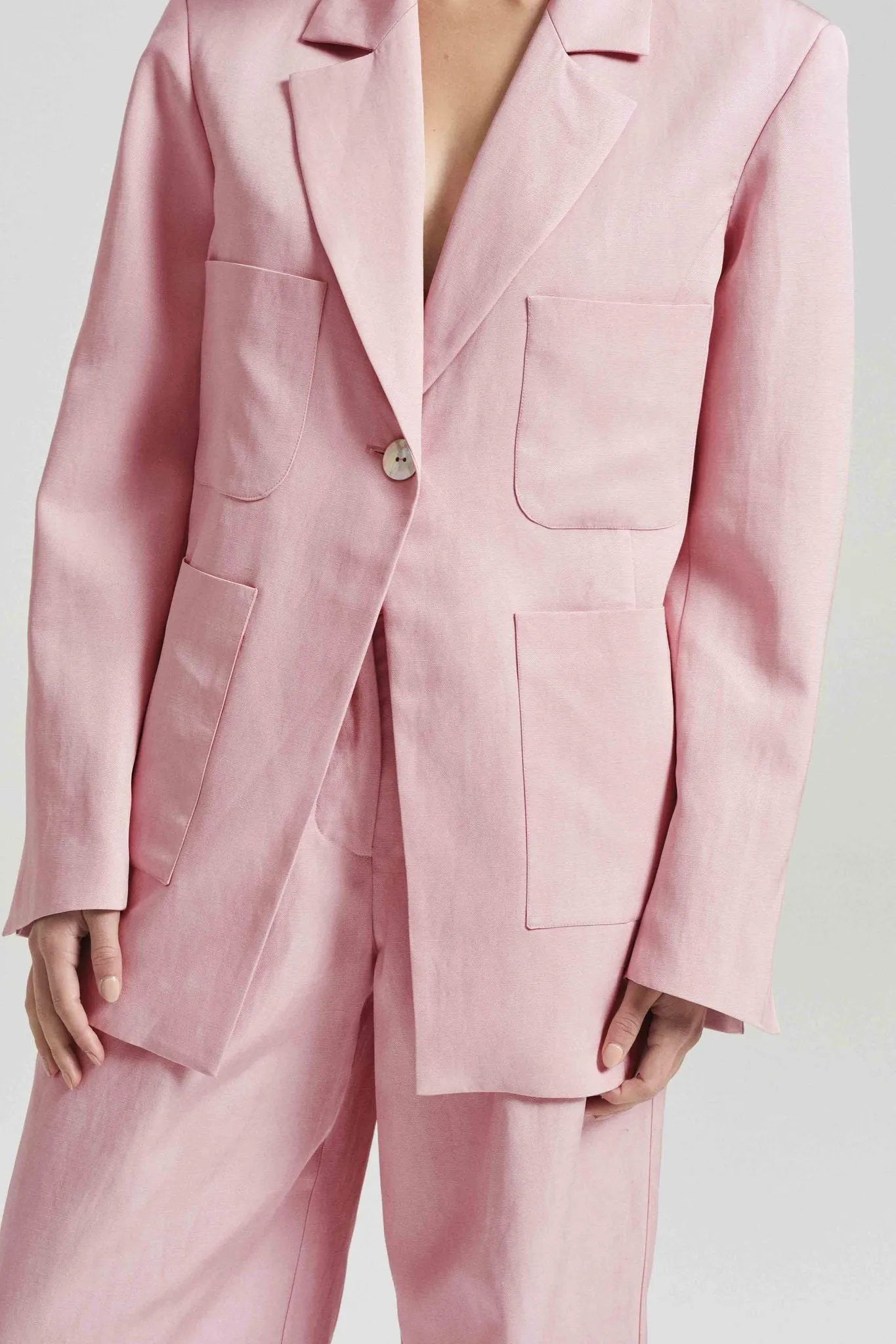 Friends with Frank Marlowe Blazer - Pink