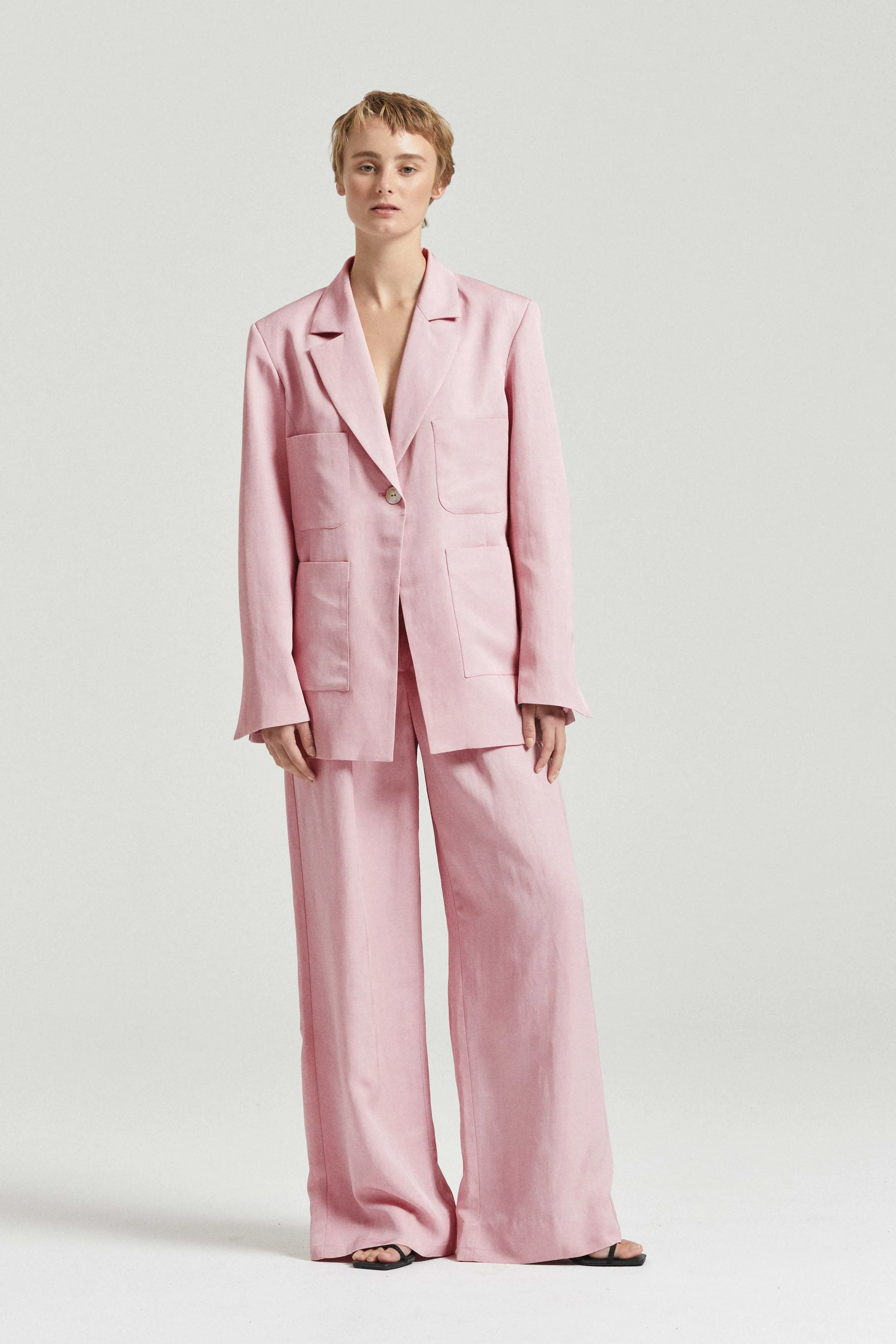 Friends with Frank Marlowe Blazer - Pink