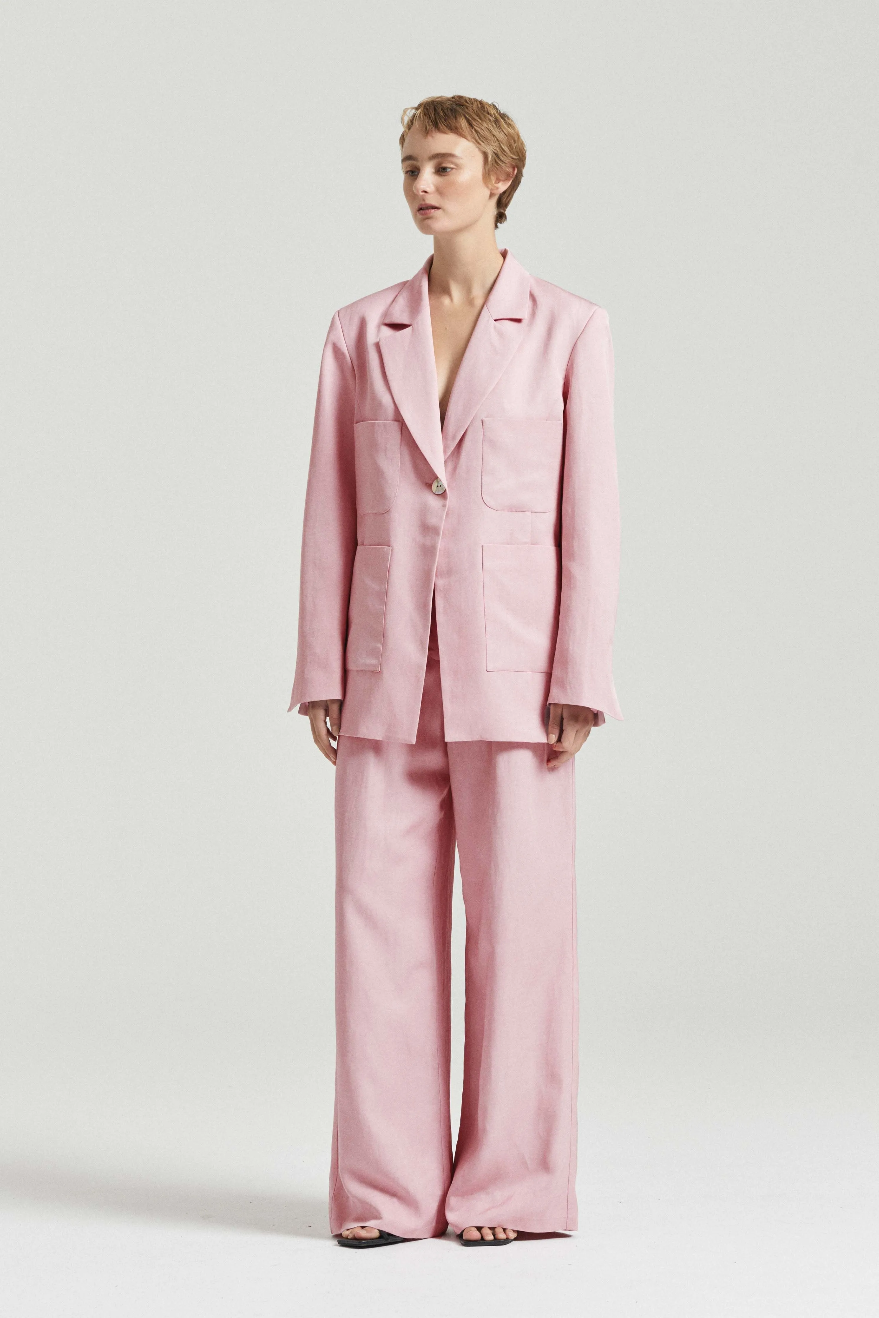 Friends with Frank Marlowe Blazer - Pink