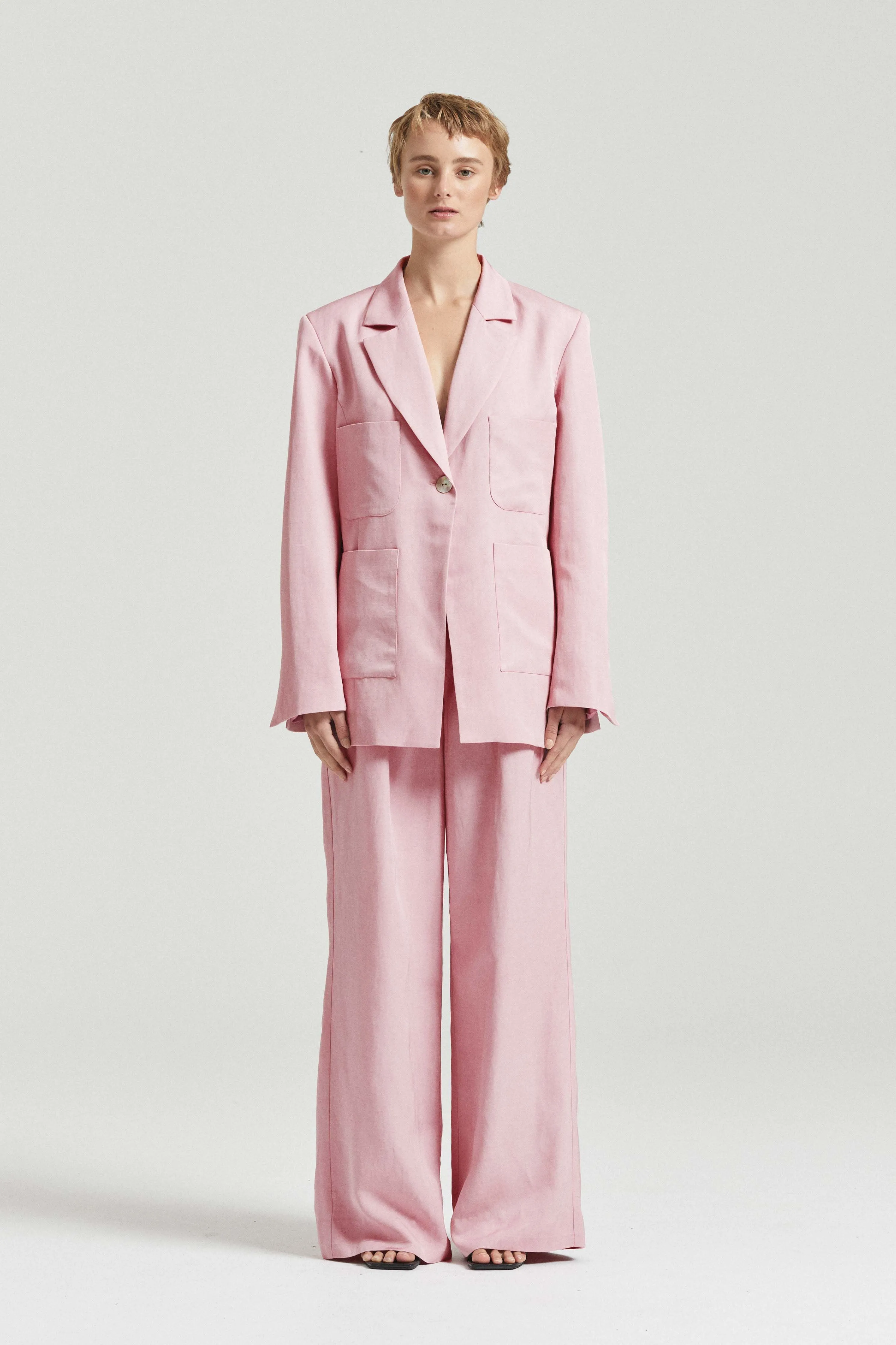 Friends with Frank Marlowe Blazer - Pink