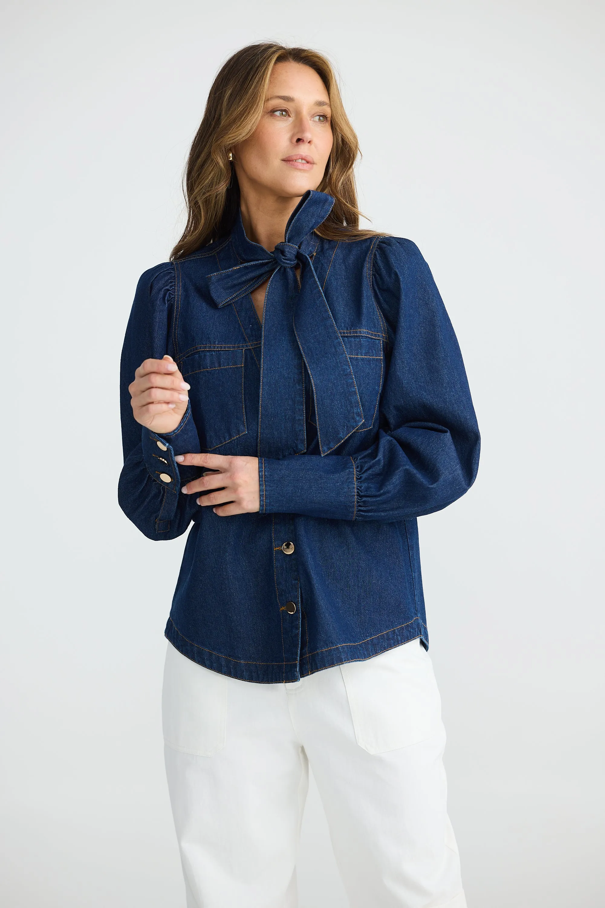 Nicola Denim Blouse