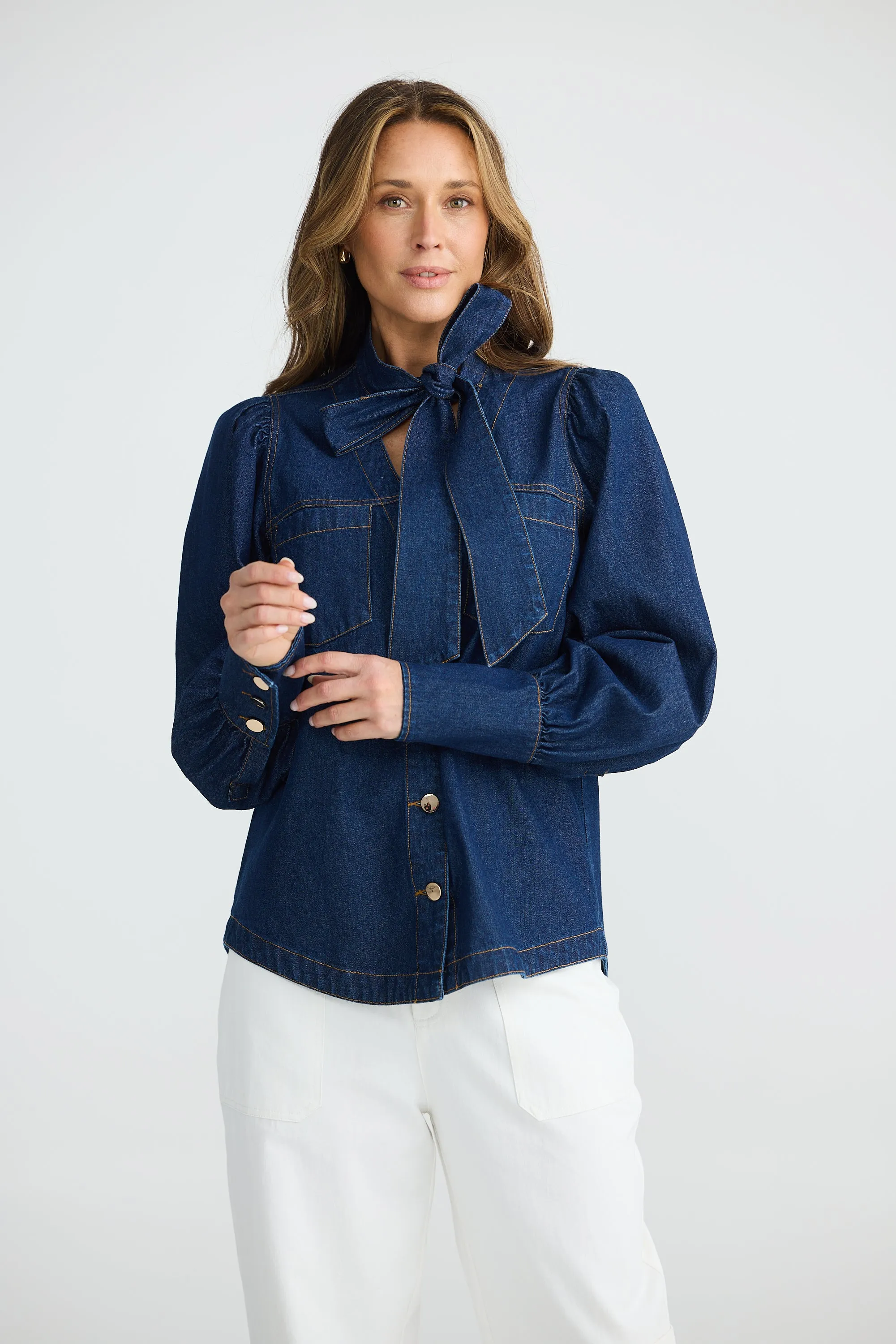 Nicola Denim Blouse