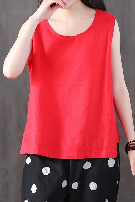 Simple thin breathable retro top for women J128