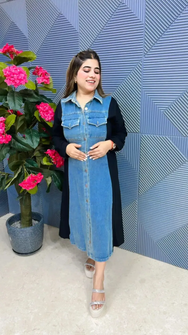 Stylish Imported Denim Dress GGR520