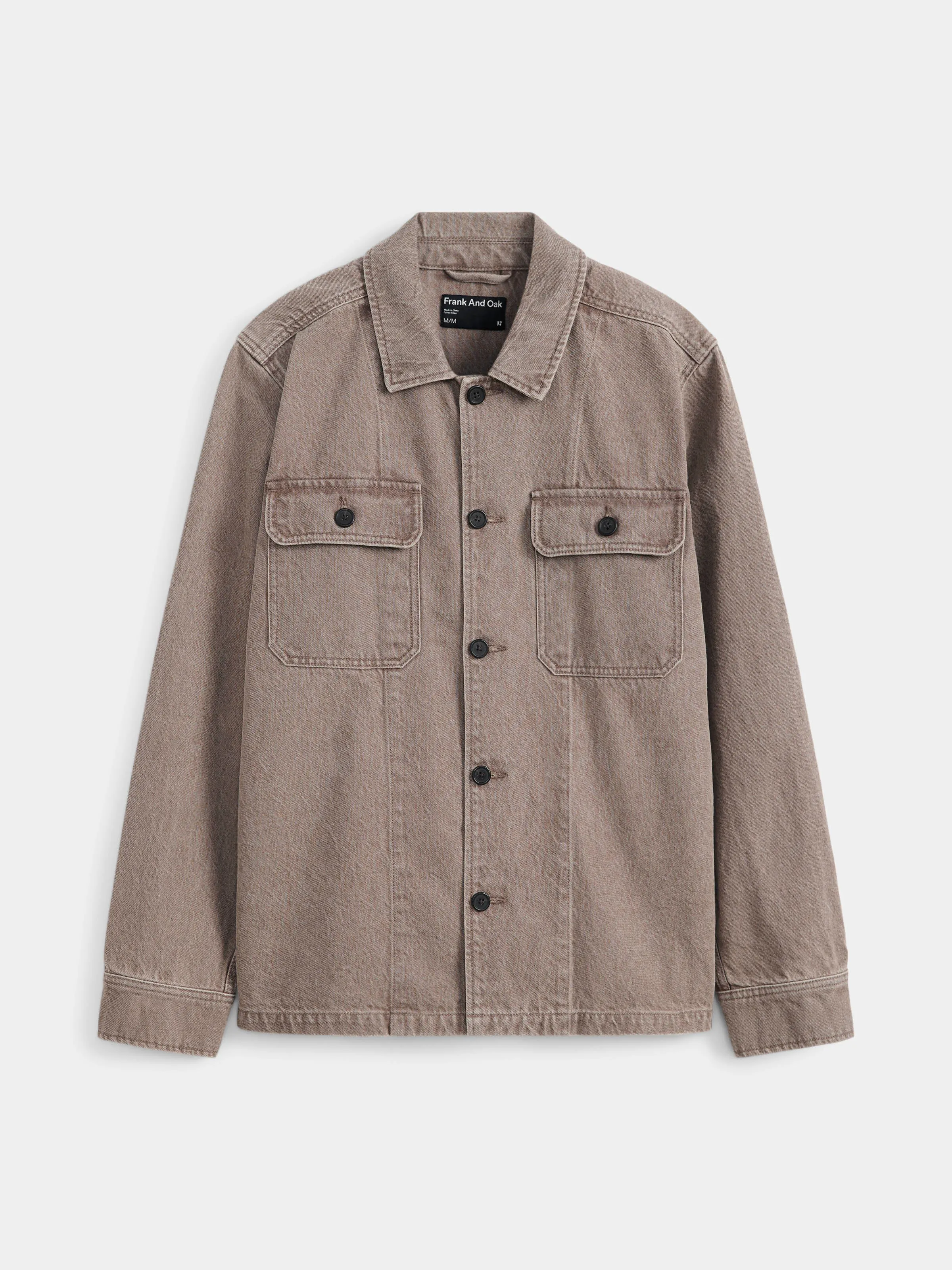 The Natural Dye Overshirt in Earthy Brown