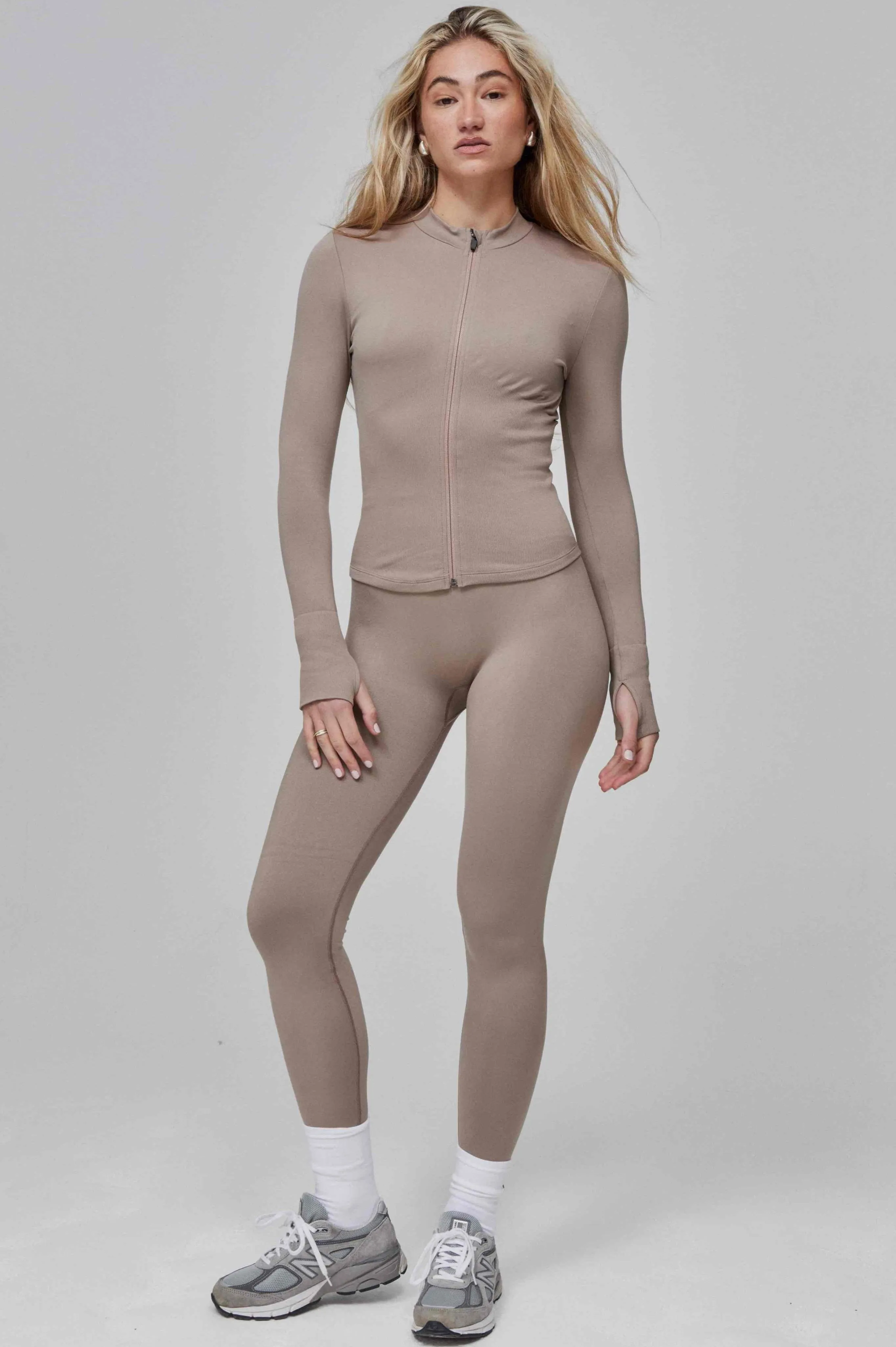 Timeless Zip Jacket - Taupe Gray