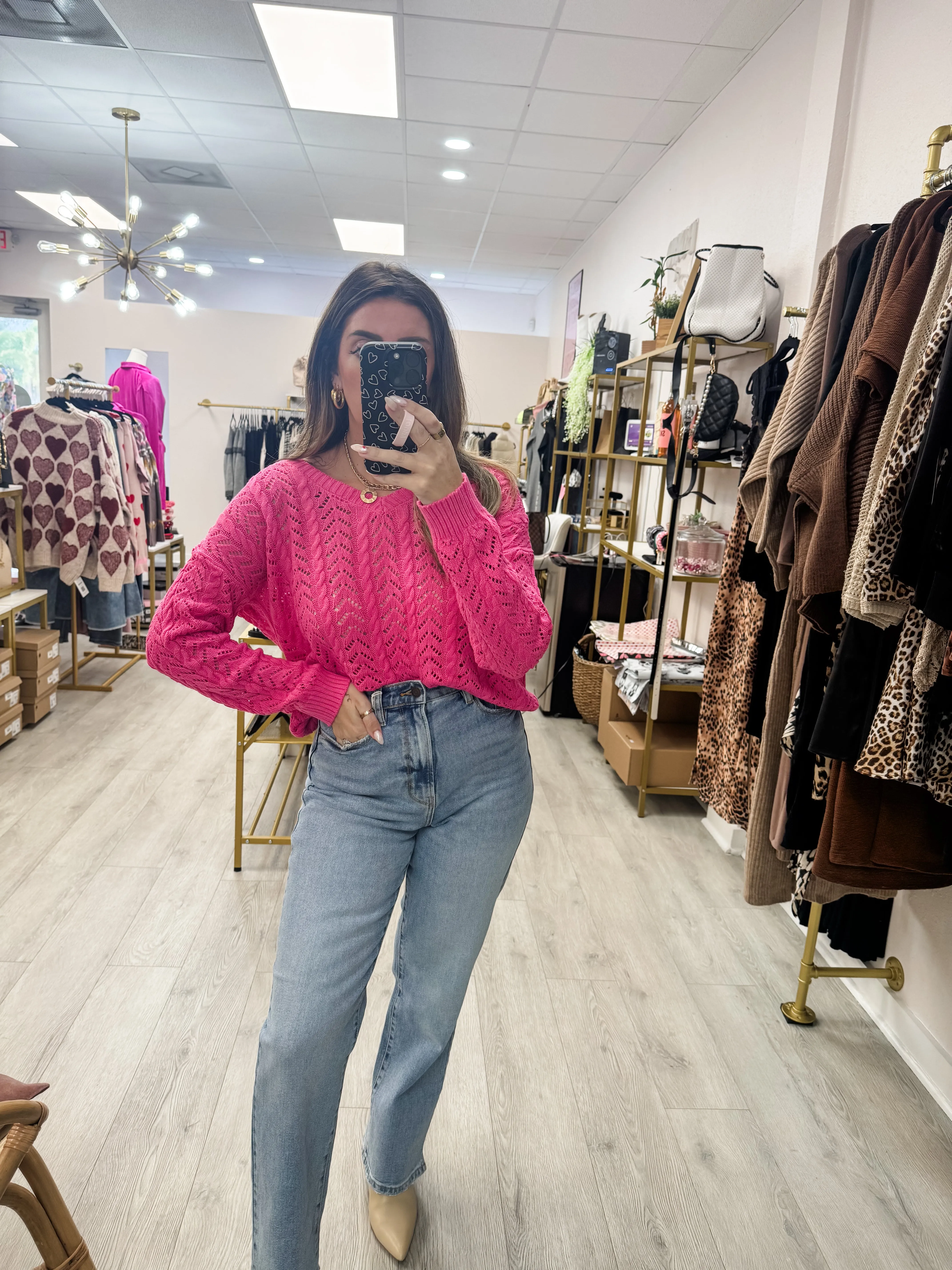 Twist Back Sweater