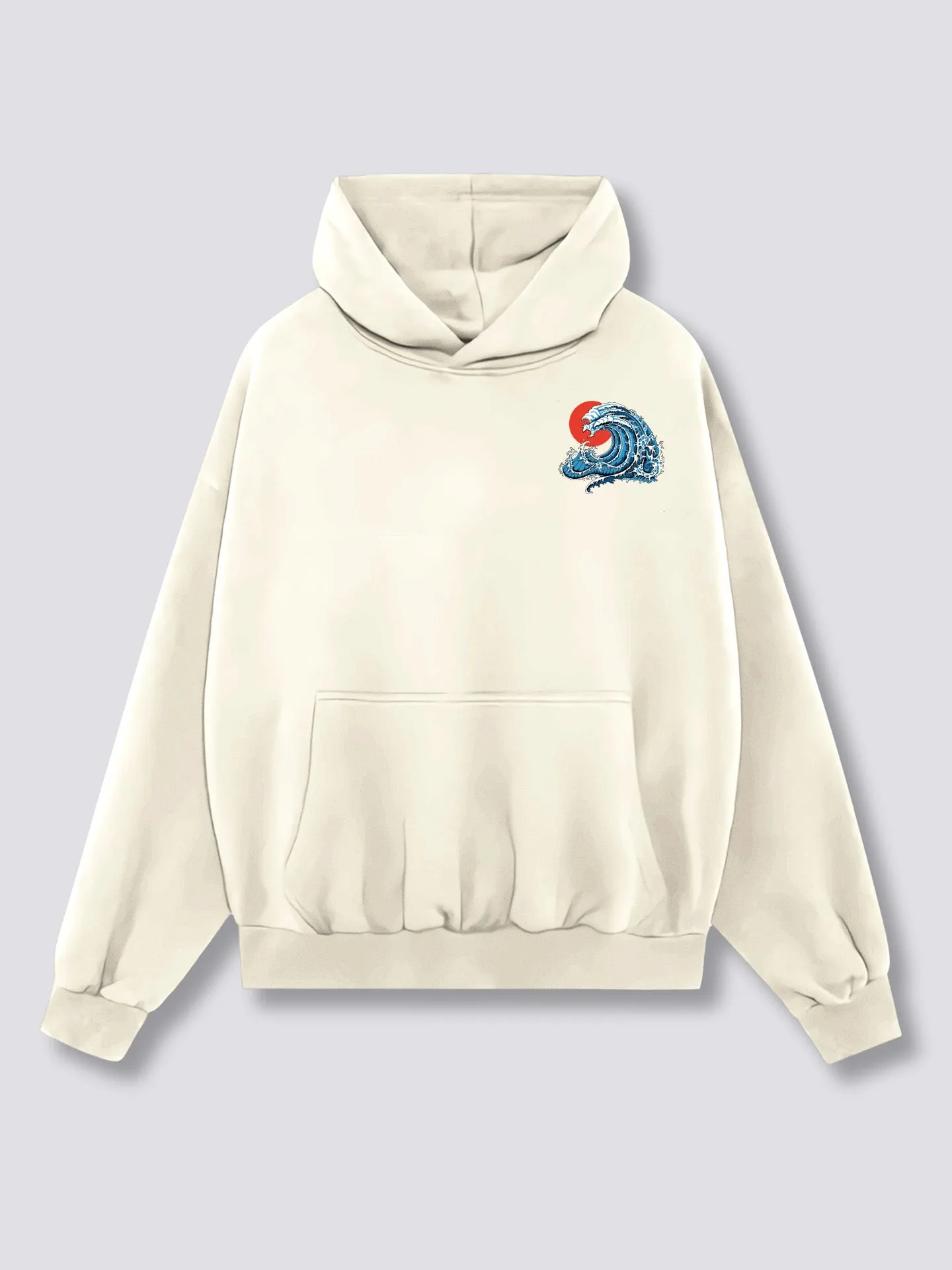 Wavy Phoenix Back Hoodie