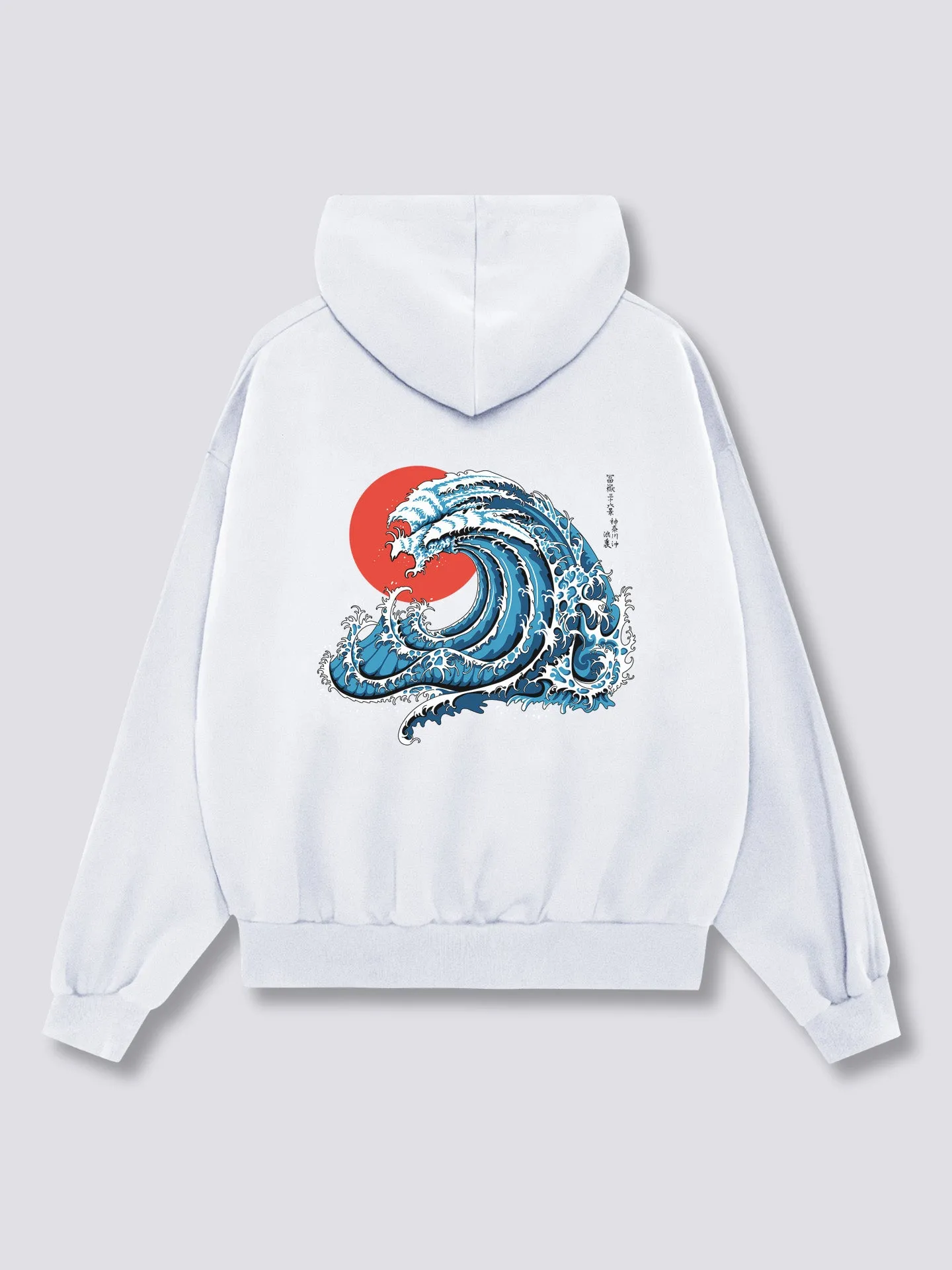 Wavy Phoenix Back Hoodie