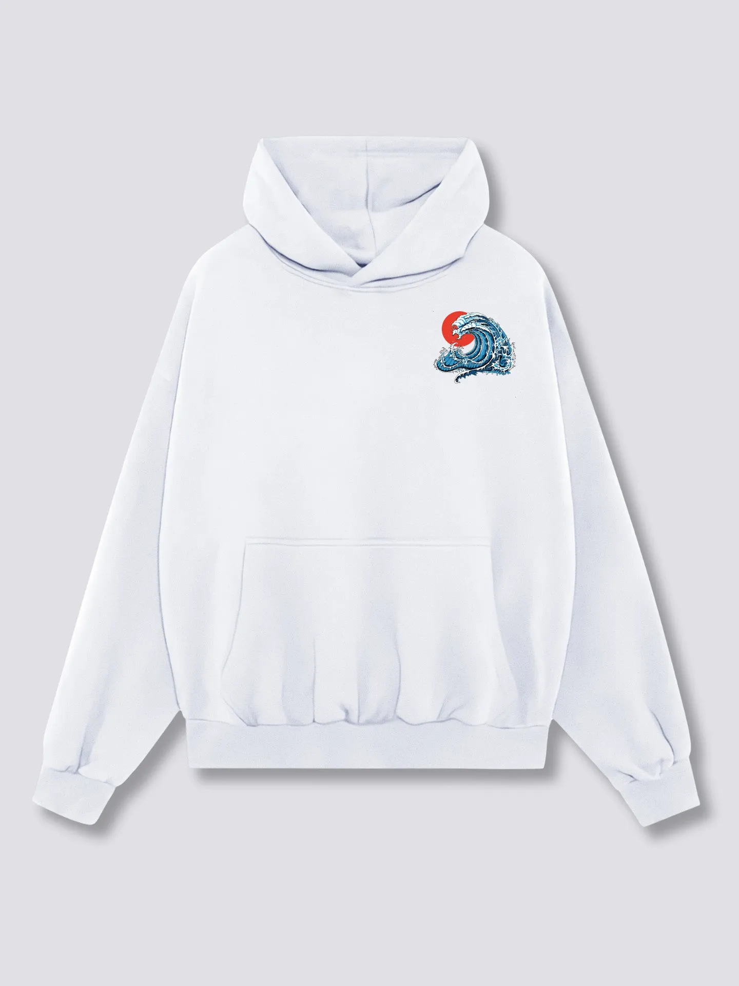 Wavy Phoenix Back Hoodie